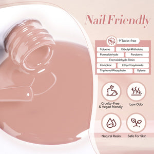 6 Colors Gel Polish Set S04 Clouded Rose 7ml Gel Nail Polish BORN PRETTY 