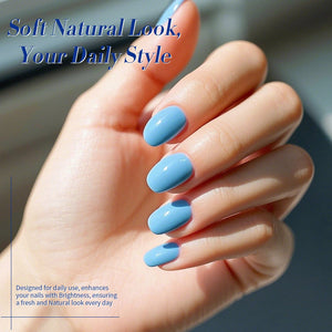 6 Colors Gel Set S07 Blue Horizon 7ml Gel Nail Polish BORN PRETTY 