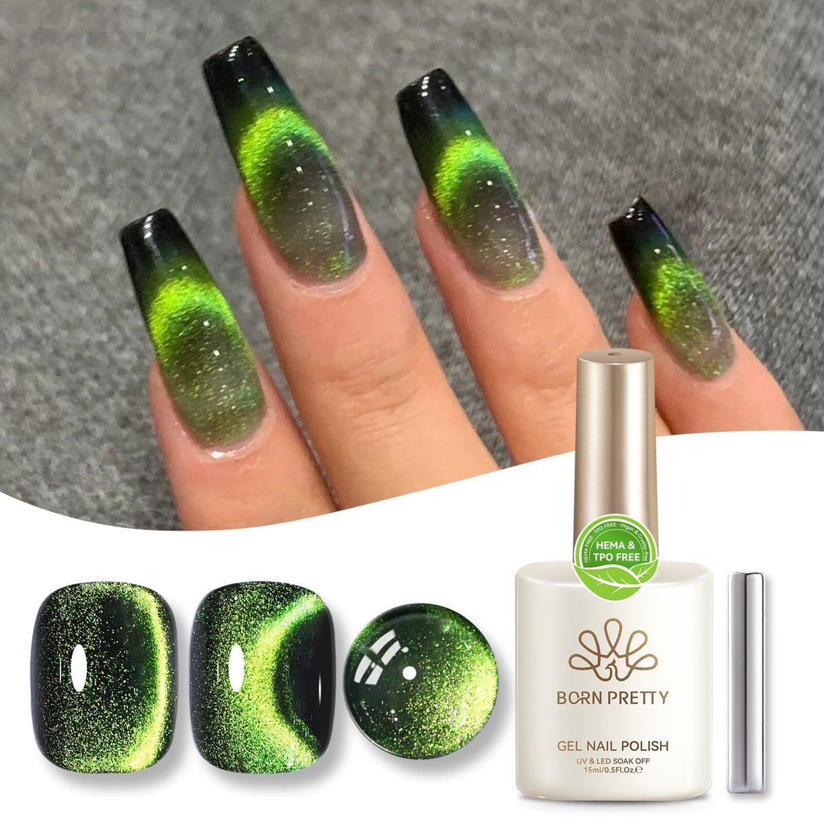Cat Magnetic Gel Polish 15ml Gel Nail Polish BORN PRETTY MY34 