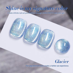 Crystal Cat Magnetic Gel MY37 Glacier 10ml Gel Nail Polish BORN PRETTY 