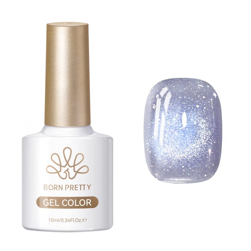 Glitter Cat Magnetic Gel Mambo Ice 10ml Gel Nail Polish BORN PRETTY MY63 