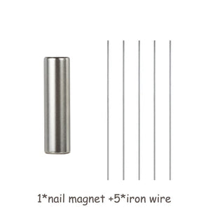Round Cat Magnetic Stick with 5pcs Flexible Iron Wire Tools & Accessories No Brand 