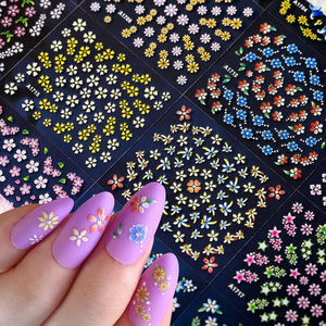 30pcs Flowers 3D Nail Stickers NLS003 Nail Art No Brand 