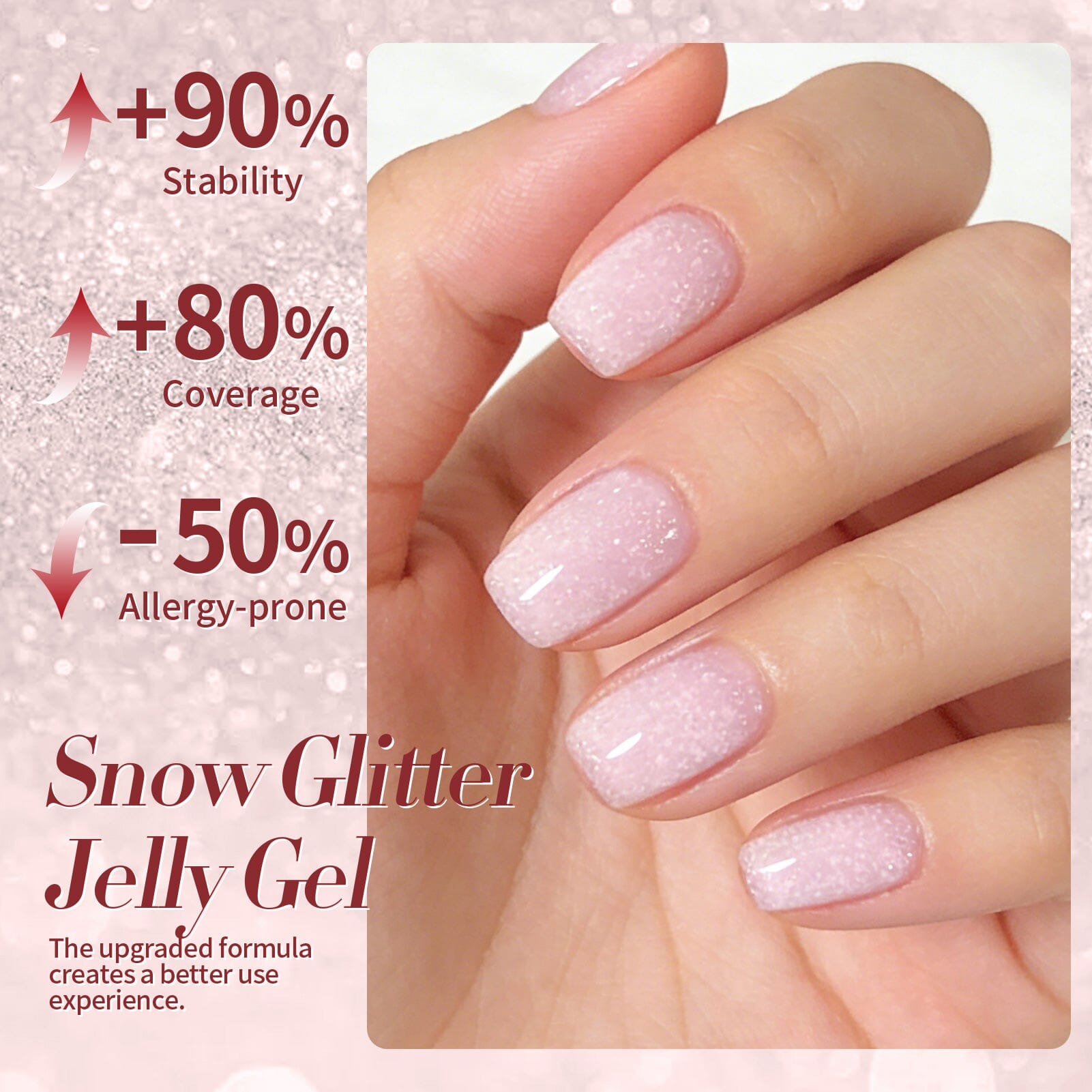 Jelly Gel JN91 Blossom Flurry 10ml Gel Nail Polish BORN PRETTY 