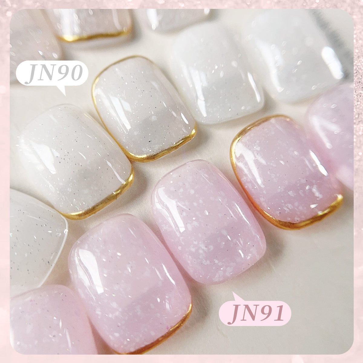 Jelly Gel JN91 Blossom Flurry 10ml Gel Nail Polish BORN PRETTY 
