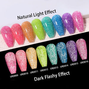 Glitter Reflective Gel URD010 15ml Gel Nail Polish UR SUGAR 