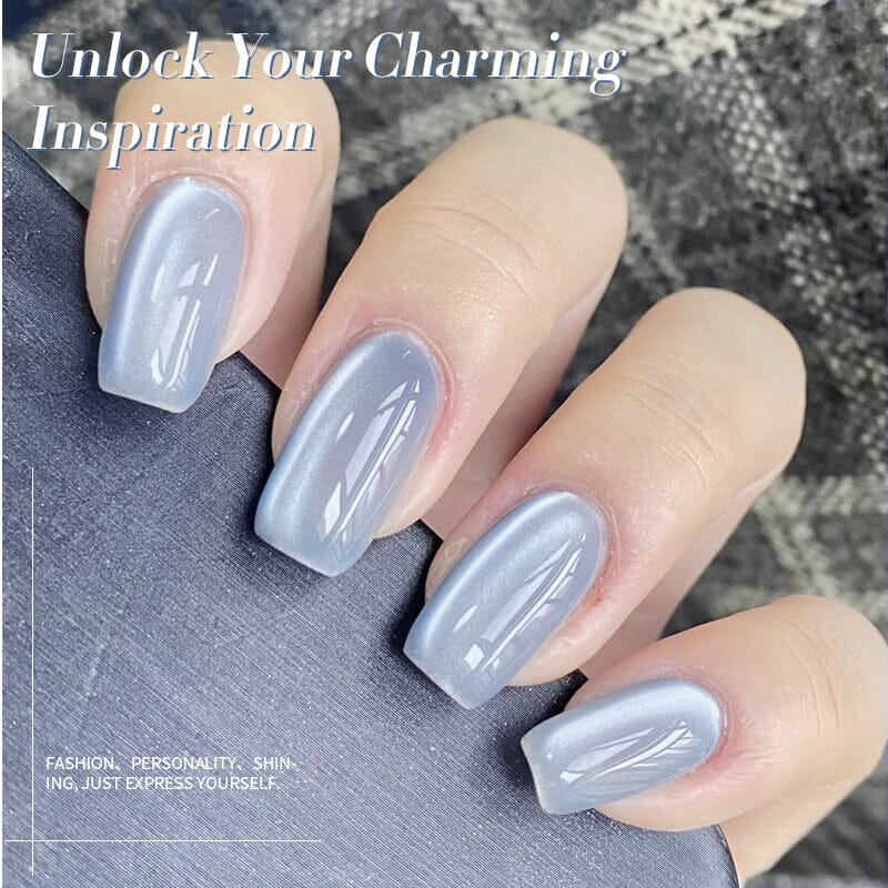Blue Moonlight Cat Magnetic Gel Polish MY129 Haze Blue 10ml Gel Nail Polish BORN PRETTY 