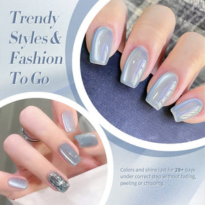 Blue Moonlight Cat Magnetic Gel Polish MY129 Haze Blue 10ml Gel Nail Polish BORN PRETTY 