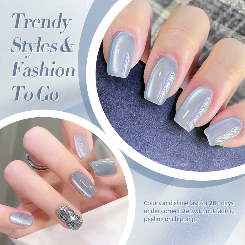 Blue Moonlight Cat Magnetic Gel Polish MY129 Haze Blue 10ml Gel Nail Polish BORN PRETTY 