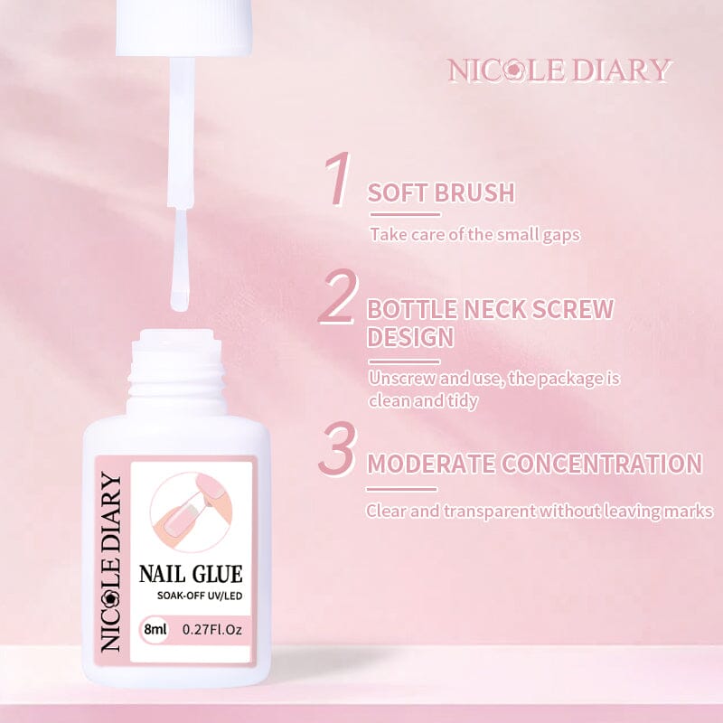 Nail Glue for Tips 8ml Tools & Accessories NICOLE DIARY 