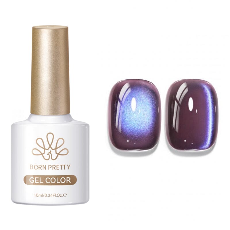 Colored Cat Magnetic Gel MY268 Indigo Eggplant 10ml Gel Nail Polish BORN PRETTY 
