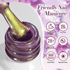 Purple Colored Cat Magnetic Gel Polish MY270 Honey Trap 10ml Gel Nail Polish BORN PRETTY 
