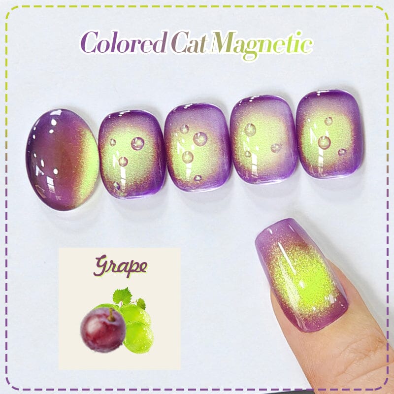 Colored Cat Magnetic Gel MY270 Grape 10ml Gel Nail Polish BORN PRETTY 