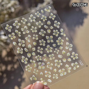 Spring Flowers Blooming Sakura Nail Sticker Nail Sticker No Brand 03 