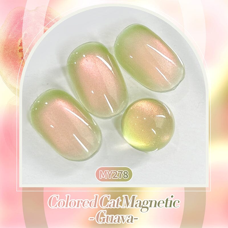 Colored Cat Magnetic Gel MY278 Guava 10ml HEMA/TPO FREE Gel Nail Polish BORN PRETTY 