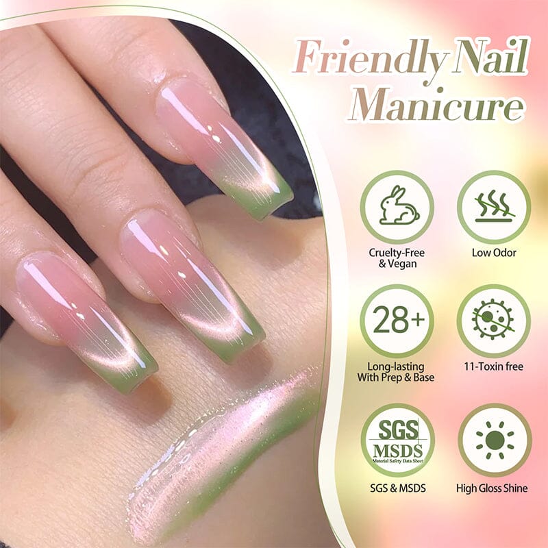 Colored Cat Magnetic Gel MY278 Guava 10ml HEMA/TPO FREE Gel Nail Polish BORN PRETTY 