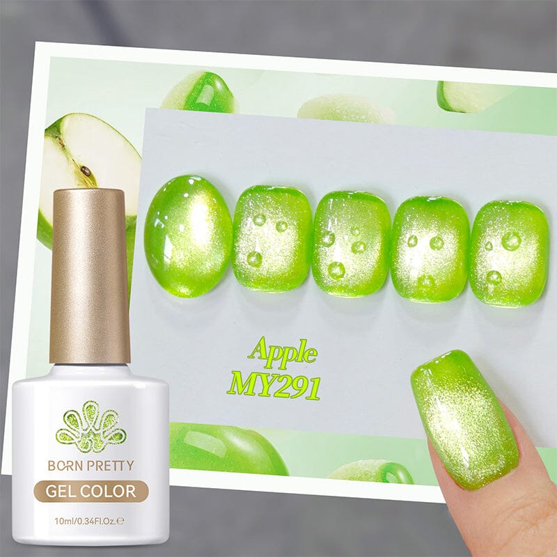 Colored Cat Magnetic Gel Polish MY291 Apple 10ml Gel Nail Polish BORN PRETTY 