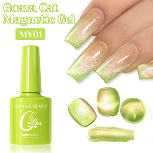 Cat Magnetic Gel MY01 Guava 10ml Gel Nail Polish NICOLE DIARY 