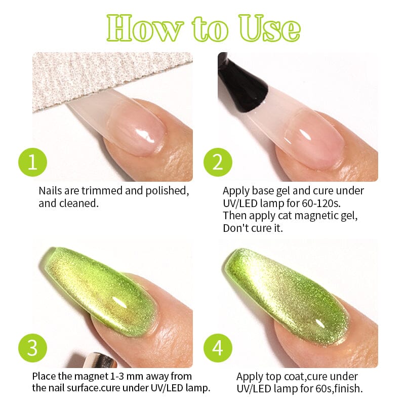 Cat Magnetic Gel MY01 Guava 10ml Gel Nail Polish NICOLE DIARY 