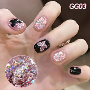Glitter Sequins Nail Gel 7ml Gel Nail Polish LILYCUTE 