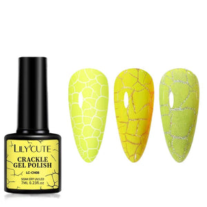 Neon Crackle Gel Polish LC-CN08 7ml Gel Nail Polish LILYCUTE 