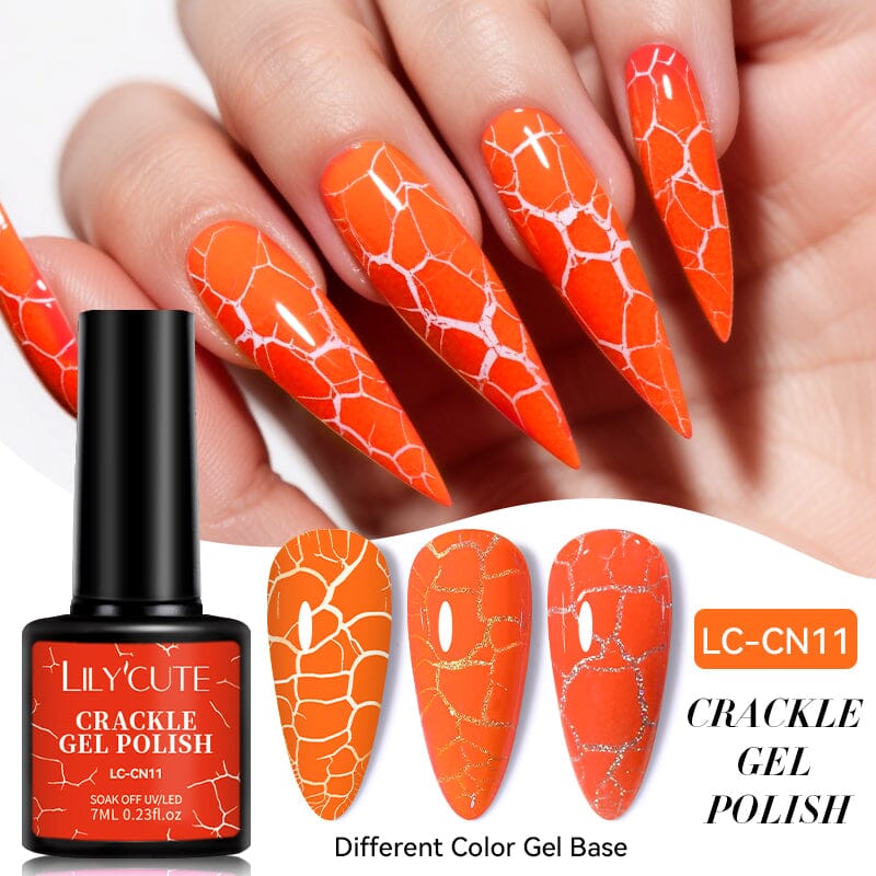 Neon Crackle Gel Polish LC-CN11 7ml Gel Nail Polish LILYCUTE 