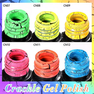 Neon Crackle Gel Polish LC-CN11 7ml Gel Nail Polish LILYCUTE 
