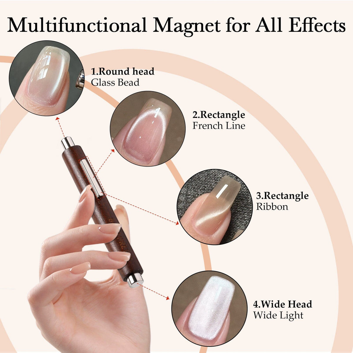 Brown 3-in-1 Magnet Stick Tools & Accessories BORN PRETTY 