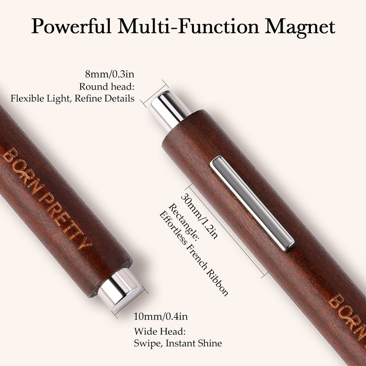 Brown 3-in-1 Magnet Stick Tools & Accessories BORN PRETTY 