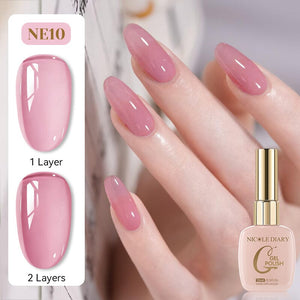 Jelly Gel NE10 15ml Gel Nail Polish NICOLE DIARY 