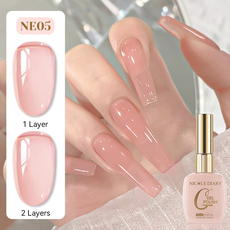 Jelly Gel NE05 15ml Gel Nail Polish NICOLE DIARY 