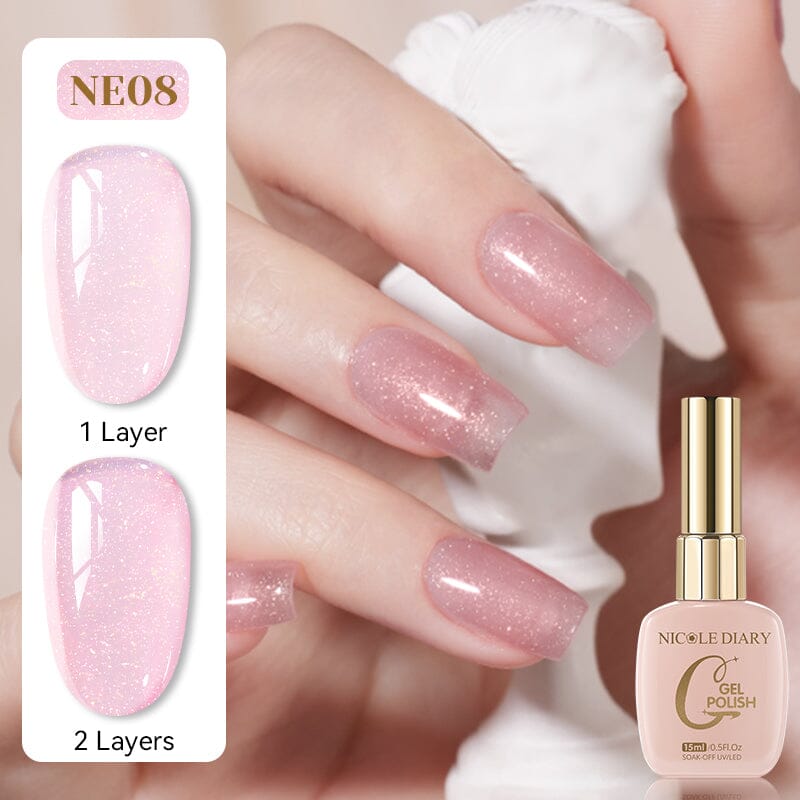 Jelly Gel NE08 15ml Gel Nail Polish NICOLE DIARY 