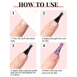 Jelly Gel NE02 15ml Gel Nail Polish NICOLE DIARY 