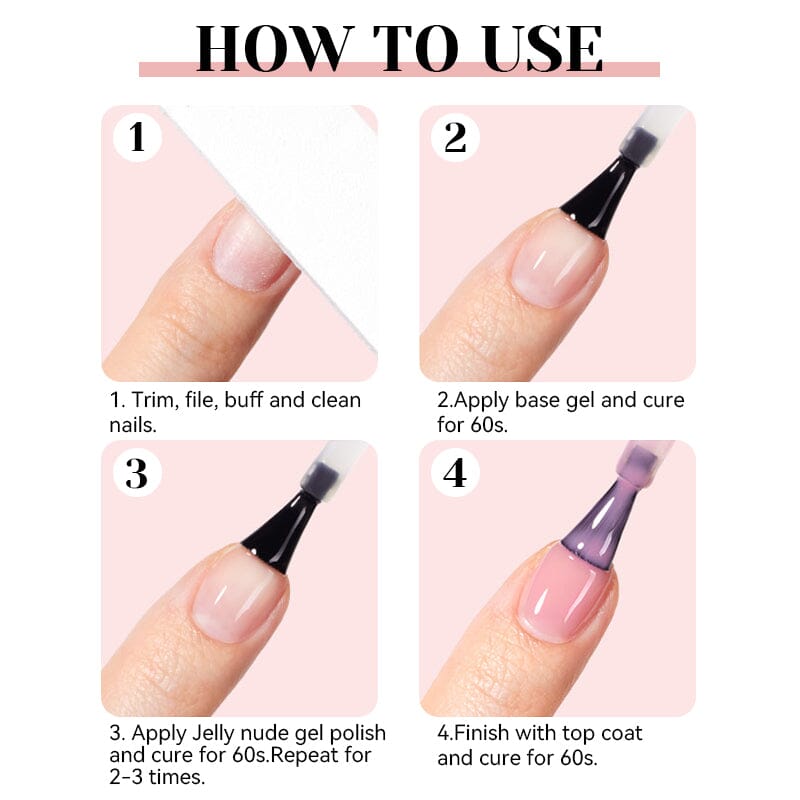 Jelly Gel NE02 15ml Gel Nail Polish NICOLE DIARY 