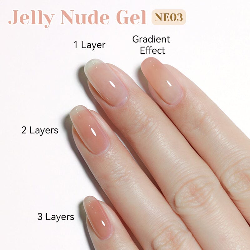 Jelly Gel NE02 15ml Gel Nail Polish NICOLE DIARY 