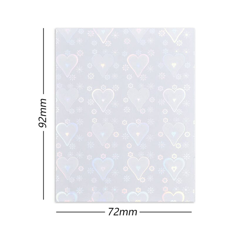 Colorful Heart 3D Nail Sticker Nail Art No Brand 