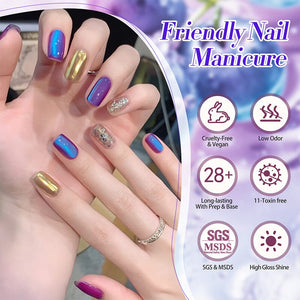 Blue Colored Cat Magnetic Gel Polish MY297 Blueberry 10ml Gel Nail Polish BORN PRETTY 