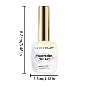 Watercolor Nail Gel 15ml Gel Nail Polish NICOLE DIARY 