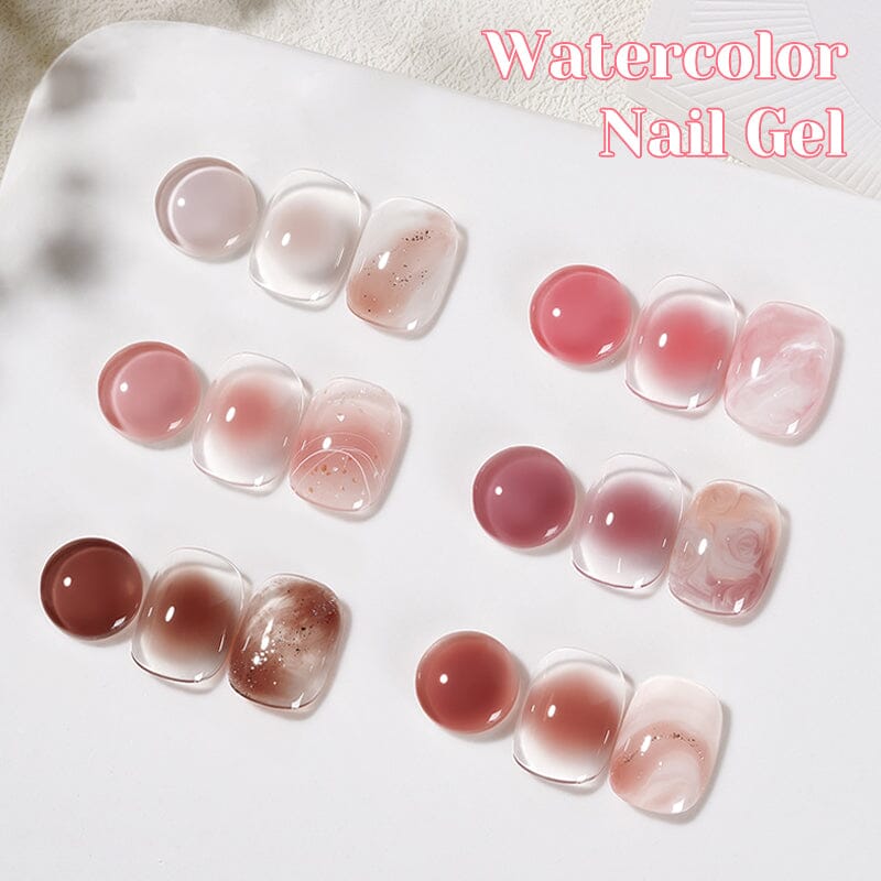 Watercolor Nail Gel 15ml Gel Nail Polish NICOLE DIARY 