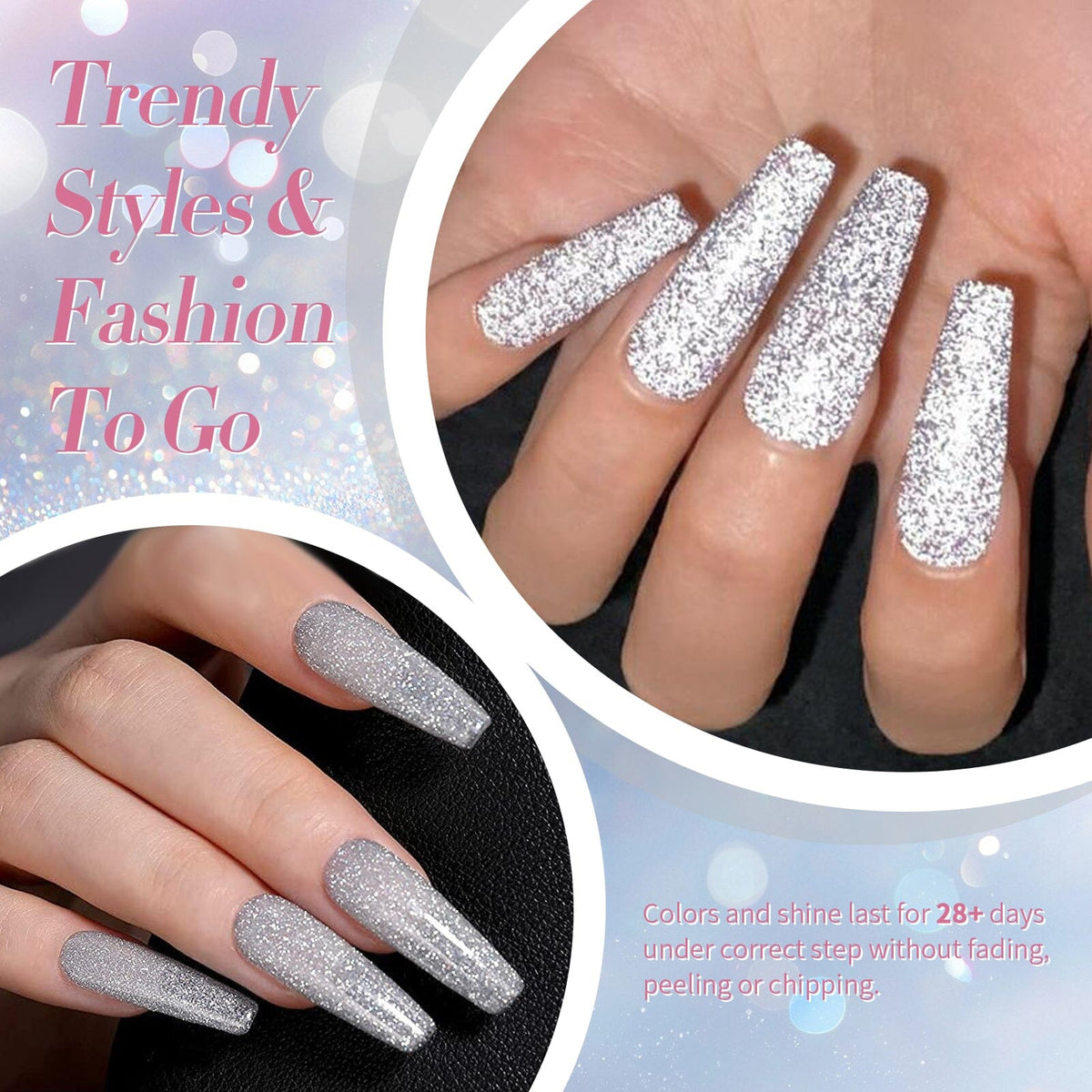 6 Colors Reflective Gel T18 Sunset Limited 7ml Gel Nail Polish BORN PRETTY 