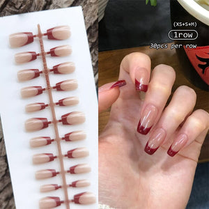 30pcs Press on Nails Fake Nail Tips Nail Tips No Brand 28 