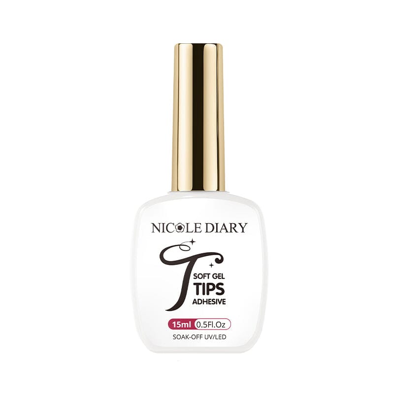 Soft Gel Tips Adhesive 15ml Gel Nail Polish NICOLE DIARY 