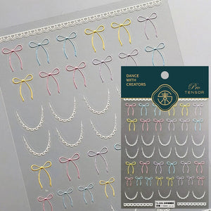 Bowknot 5D Nail Sticker TS-4051 Nail Art No Brand 