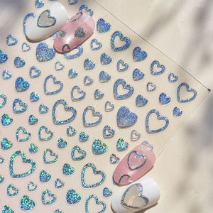 Heart 5D Nail Sticker to5010 Pink Nail Art No Brand 
