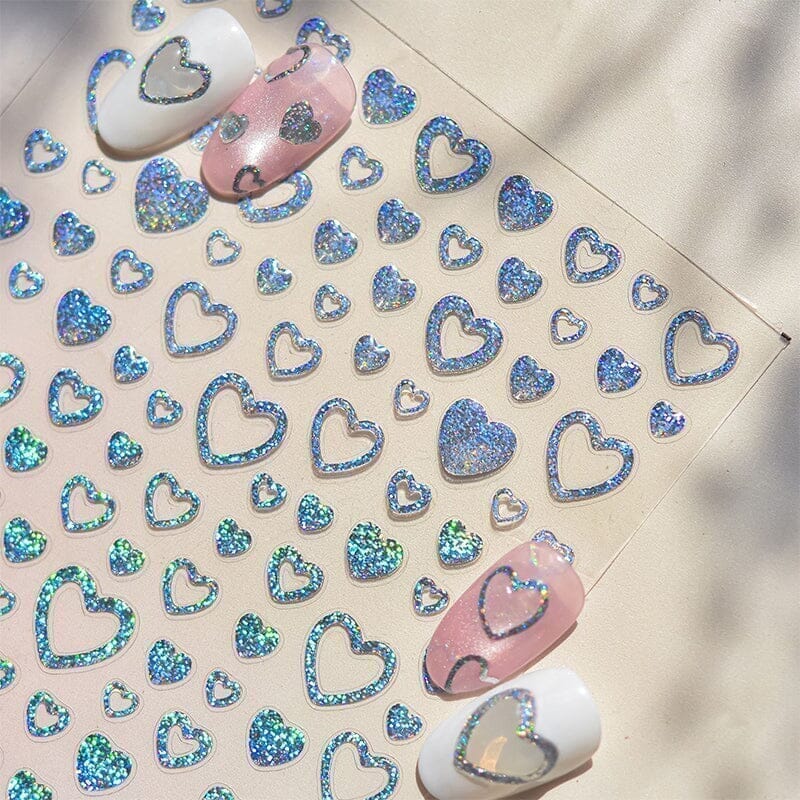 Heart 5D Nail Sticker to5010 Pink Nail Art No Brand 