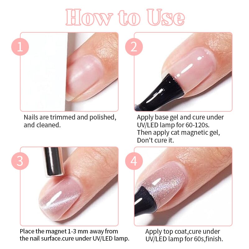 Blue Tears Cat Magnetic Gel CA13 10ml Gel Nail Polish NICOLE DIARY 