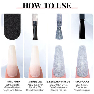 Reflective Gel S07 15ml Gel Nail Polish NICOLE DIARY 