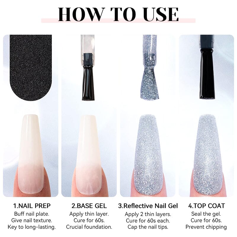 Reflective Gel S07 15ml Gel Nail Polish NICOLE DIARY 