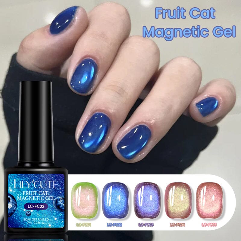 Fruit Cat Magnetic Gel Polish 7ml Gel Nail Polish LILYCUTE 5 Colors 