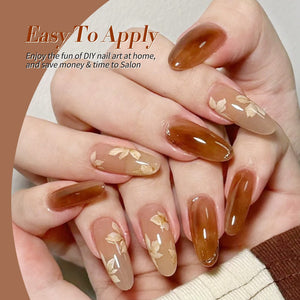 6 Colors Jelly Gel J08 Autumn Ember 7ml Gel Nail Polish BORN PRETTY 